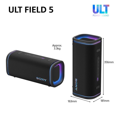 Sony ULT FIELD 5 Portable Black Bluetooth Speaker