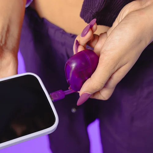 JLab Audio Go Pop ANC True Wireless Stereo Purple Earbuds with Charging Case
