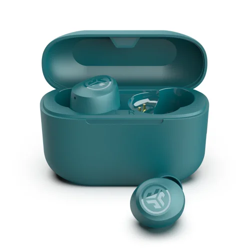 JLab Audio Go Pop ANC True Wireless Stereo Teal Earbuds with Charging Case