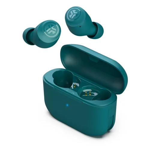 JLab Audio Go Pop ANC True Wireless Stereo Teal Earbuds with Charging Case