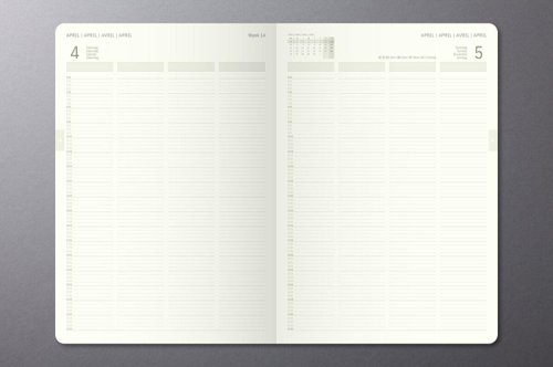 Sigel Conceptum Appointment Diary 2026 A4+ Day Per Page Vertical Black - C2604