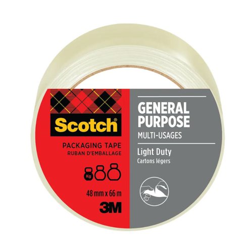 Scotch General Purpose Tape 48mm x 66m Clear (Roll) - 7100303338