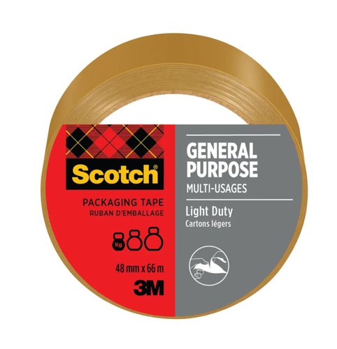 Scotch General Purpose Tape 48mm x 66m Brown (Roll) - 7100303339