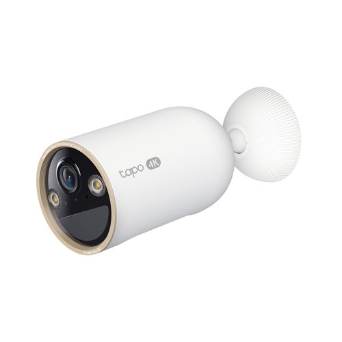 8TP10451522 | Always-on security meets 4K clarity - 4K battery-powered security WiFi camera.4K resolution has 4 x the number of pixels compared to 1080p. This results in greater image clarity, finer details, and a sharper picture. Capture license plates, smaller objects, and more with 4K. Utilising an Edge Improvement algorithm, the Tapo C460 delivers crisper edges and finer details, from facial features to text and even plant textures. With a highly sensitive starlight sensor and integrated spotlights, enjoy full-colour night vision. Enhanced colours offer improved context and detail for quicker, more accurate observations.This battery-powered Wi-Fi camera provides 100% wire-free installation. Use the magnetic base to lock on to any iron surface or mount it on the wall with wire-free versatility.With its remarkable 10,000mAh built-in rechargeable battery, Tapo C460 reduces the frequency of recharges, providing up to 200 days of uninterrupted performance on a single charge.Enjoy a maintenance-free security experience with the Tapo Solar Panel (sold separately), ensuring uninterrupted power supply.The Tapo C460 can connect to both 5 GHz and 2.4 GHz WiFi bands for range flexibility. The 5 GHz connection offers faster speeds at shorter distances while the 2.4 GHz connection provides a longer range.