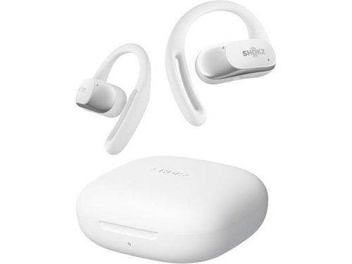 Shokz Openfit Air True Wireless White Earbuds with Charging Case