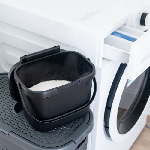 4.5 Litre Kitchen Food Waste Caddy Black Recycling Bins AG17064