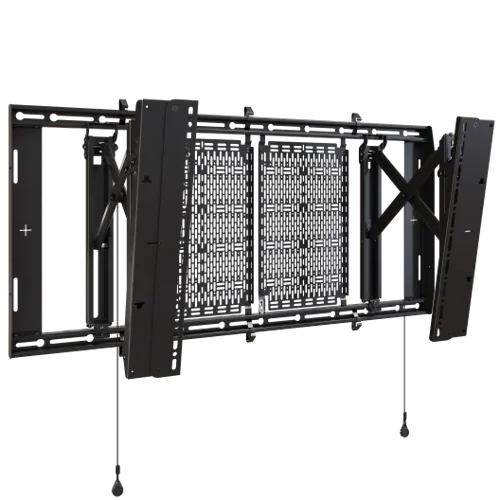 8CFAS3LD | This all-in-one configurable wall mounting system is designed to improve efficiency by streamlining installation workflow. AV professionals can increase productivity and add money to the bottom line with this new system, especially for mass rollouts.Install on any wall and neatly store AV devices with simple, unparalleled service access. Install 2-6 small devices behind the display on integrated Lever Arch storage panels.