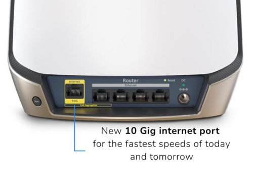 Netgear Orbi 860 AX6000 WiFi System - 1 Router and 2 Extenders Bundle