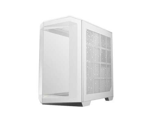 MSI MAG PANO 100R PZ Tempered Glass Panel ATX White Mid Tower Gaming PC Case  8MS10445332