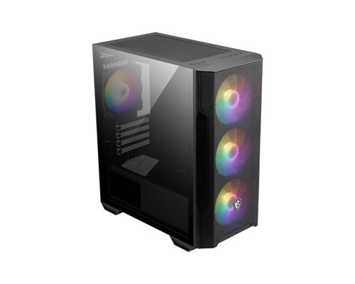MSI MAG Forge M100R ARGB Tempered Glass Panel Micro ATX Mid Tower Gaming PC Case
