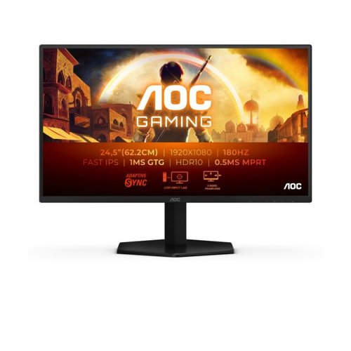 AOC 25G42E 24.5 Inch 1920 x 1080 Pixels Full HD Fast IPS HDMI DisplayPort Adaptive Sync Gaming Monitor