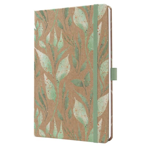 Jolie Diary 2026 A5 Week To View Hardcover Sparkle Leaves - J6803
