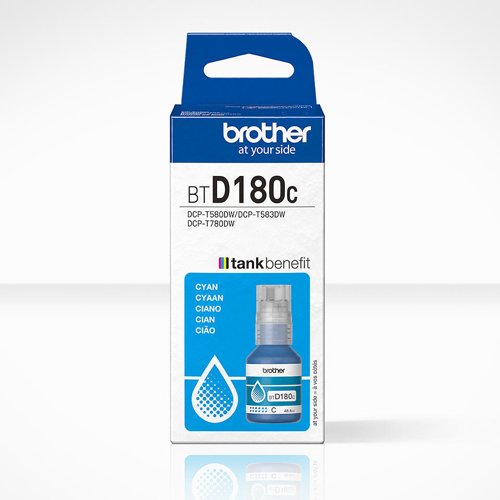 Brother Cyan Ink Cartridge 5K pages - BTD180C