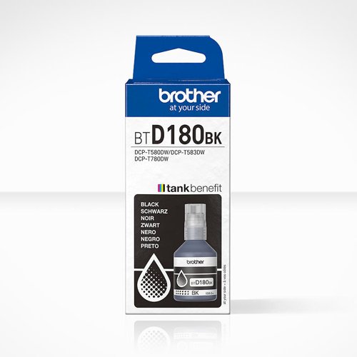 Brother Black Ink Cartridge 7.5K pages - BTD180BK
