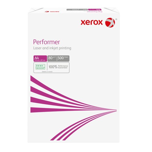 Xerox Performer White A4 210x297mm 80gsm 70% PEFC Certified pack of 500 sheets 003R0646