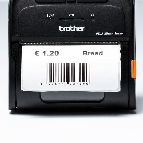 BRBDE1J044076040 - Brother BDE1J044076040 Die-Cut White Label Roll Pack of 24