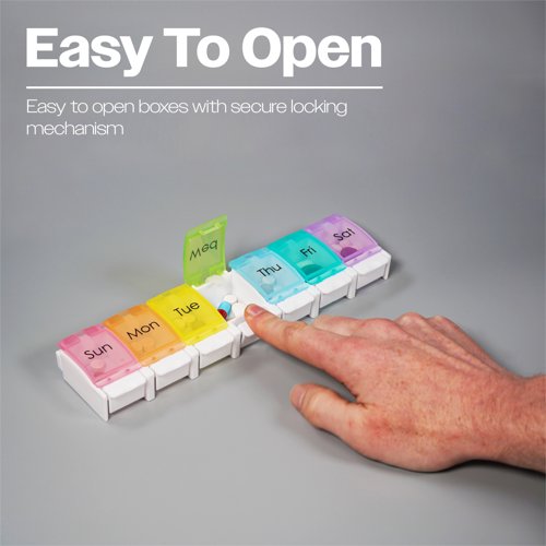 Aidapt Push Button Weekly Pill Dispenser VM930AC  PIA84822