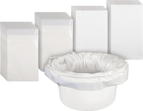 Aidapt Commode Liners with Absorbent Pads (Pack of 50) VS216CL  PIA84529