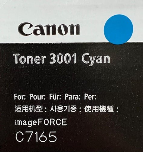 Canon 3001 Cyan Toner Imageforce C71XX