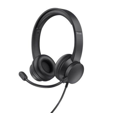 Trust Ayda Wired 3.5mm Connector Black PC Headset
