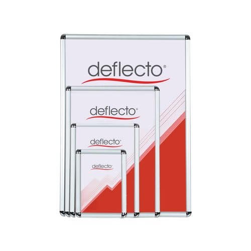 Deflecto A5 Snap Frame With Rounded Corners 25mm Silver - SFRA5S