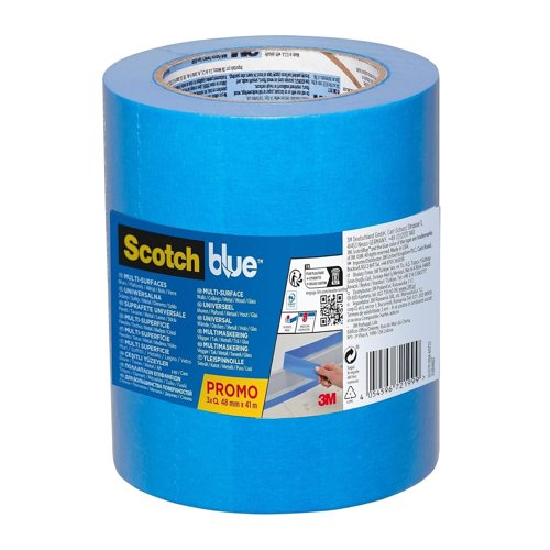 Scotch Blue Multi-surface Masking Tape 48mm x 41m (Pack 3) - 7100297338