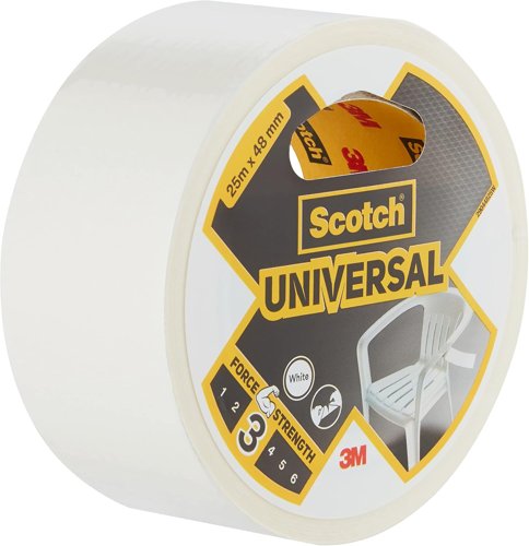 Scotch Extremium Universal Duct Tape White 48mm x 25m (Roll) - 7100205295
