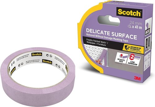 Scotch Delicate Surface Masking Tape 24mm x 41m (Roll) - 7100324512