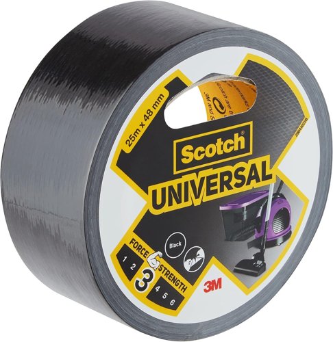 Scotch Extremium Universal Duct Tape Black 48mm x 50m (Roll) - 7100205298