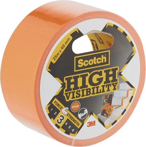 Scotch Extremium High Visibility Duct Tape Orange 48mm x 25m (Roll) - 7100205301