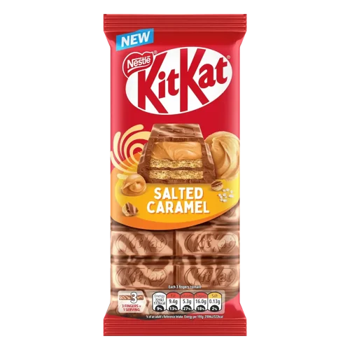 KitKat Salted Caramel Chocolate Sharing Bar (Single 99g Bar) - 12586981