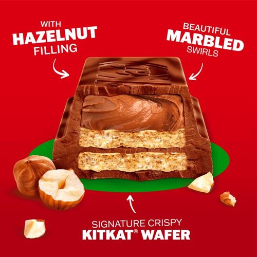 KitKat Hazelnut Chocolate Sharing Bar (Single 99g Bar) - 12586975