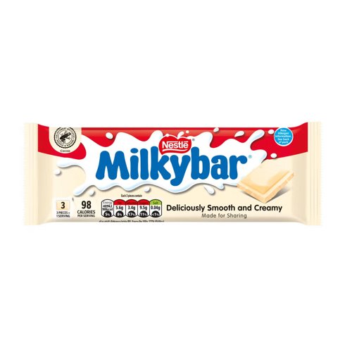 Milkybar White Chocolate Sharing Bar (Single 90g Bar) - 12559038