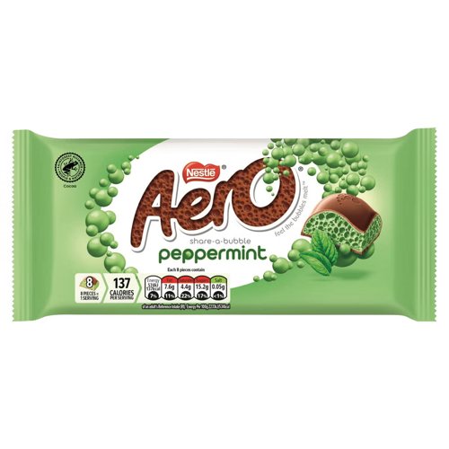 Aero Peppermint Chocolate Sharing Bar (Single 90g Bar) - 12505867