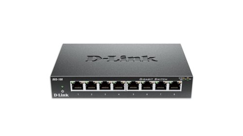 D-Link DGS-108 8 Port Gigabit Unmanaged Desktop Switch
