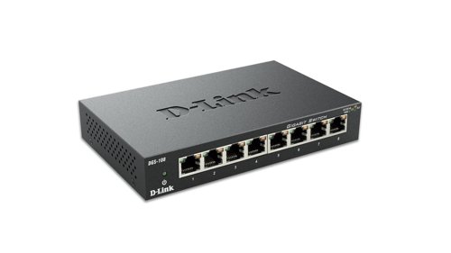 D-Link DGS-108 8 Port Gigabit Unmanaged Desktop Switch