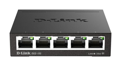 D-Link DGS-105 5 Port Gigabit Unmanaged Desktop Switch