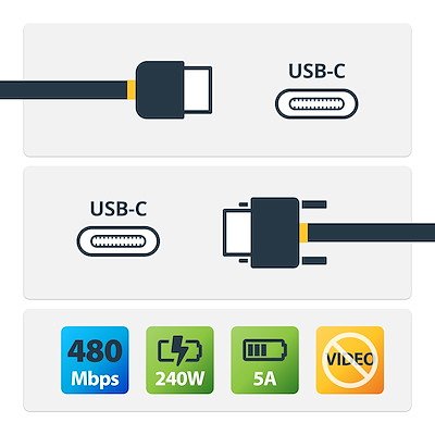 StarTech.com 3m USB-C Charging Cable - 240W USB-IF Certified