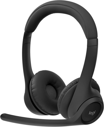 Logitech Zone 300 Wireless USB-C Charging Port Black Headset