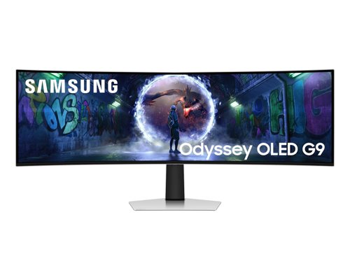 Samsung Odyssey OLED G9 49 Inch 5120 x 1440 Pixels Dual Quad HD FreeSync Premium Pro HDMI DisplayPort USB-C Monitor