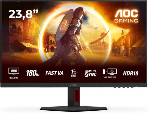 AOC Q24G4RE 23.8 Inch 2560 x 1440 Pixels Quad HD Fast IPS HDMI DisplayPort Adaptive Sync Monitor