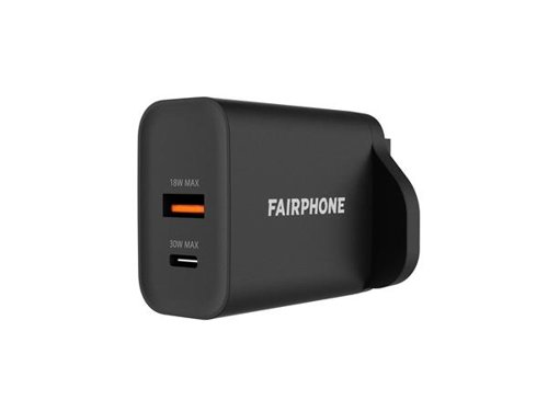 Fairphone Dual Port Black Charger - UK