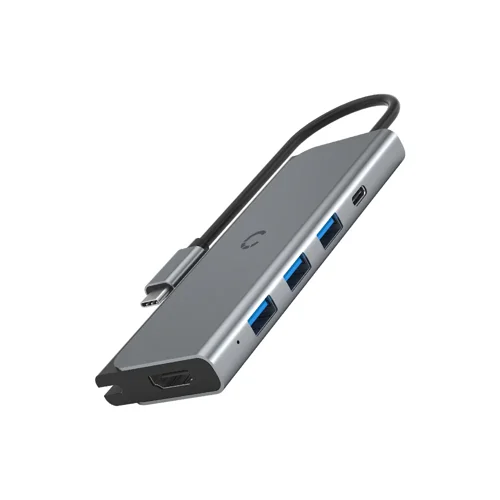 Cygnett Unite TravelMate 5-in-1 USB-C Hub - 3x USB-A Ports; 1x USB-C Port and 1 x HDMI Port