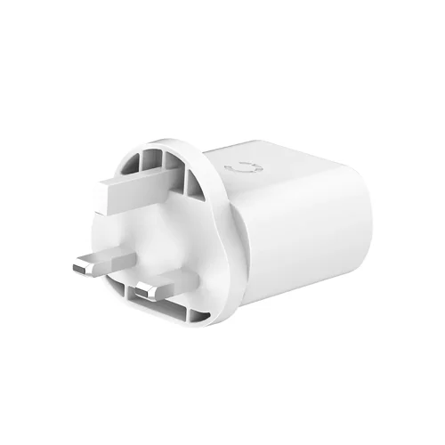 Cygnett PowerPlus 32W USB-C Dual Port White Wall Charger - UK