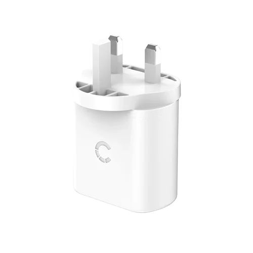 Cygnett PowerPlus 32W USB-C Dual Port White Wall Charger - UK