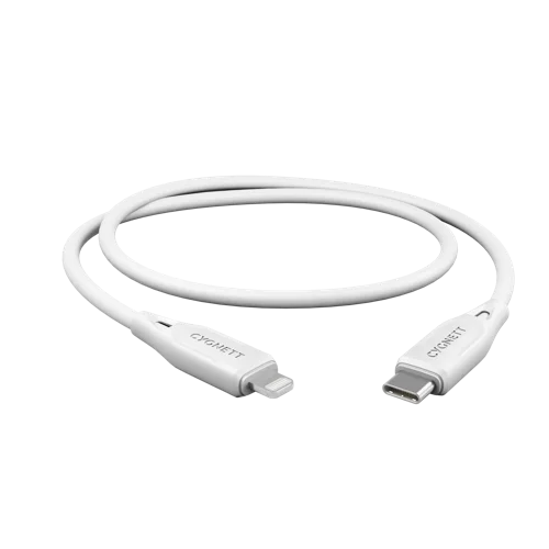 Cygnett 1m Essentials Lightning To USB-C White Cable