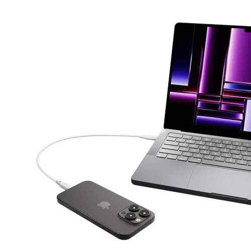 Cygnett 1m Essentials Lightning To USB-C White Cable