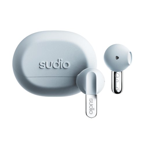 Sudio N3 True Wireless Light Blue Earbuds with Charging Case - Best Price Headphones UK