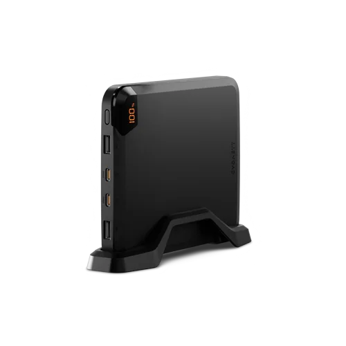 Cygnett 25000 mAh Laptop Black Power Bank with Stand