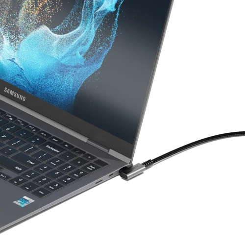 Cygnett 1m Unite Right Angle USB-C to USB-C Black Cable